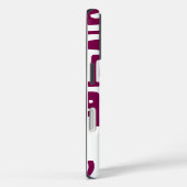 Diepe rode en witte doodles Case-Mate iPhone case (Achterkant / Rechts)