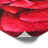 Diepe rode roze foto's Kunst afdrukken Poster (Hoek)