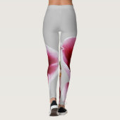 Diepe rode tulp leggings (Achterkant)