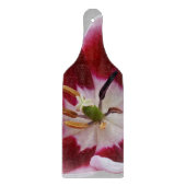 Diepe rode tulp snijplank (Voorkant)