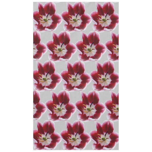 Diepe rode tulp tafelkleed (Voorkant)