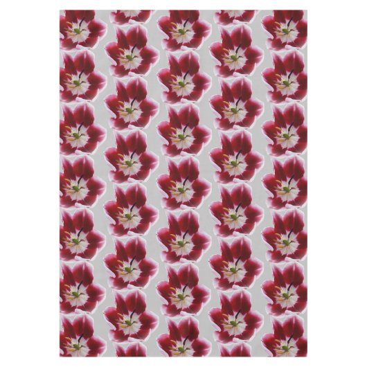 Diepe rode tulp tafelkleed (Voorkant)