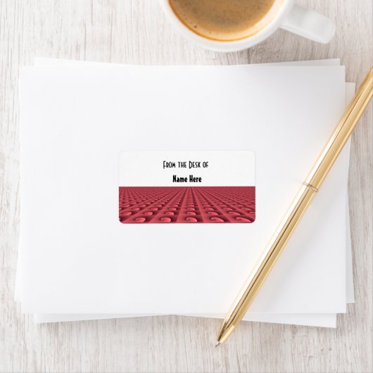 Diepe Roos Etiket voor gepatenteerde naam (Insitu)