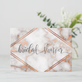 Diepe Roos Gold/kopermarmer Kaart (Staand voorkant)