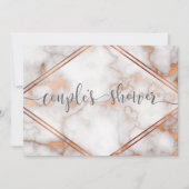 Diepe Roos Gold/kopermarmer Kaart (Voorkant)