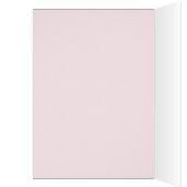 Diepe roze bloemen op het meer, blanco binnenin (Binnen (Links))