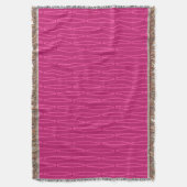 Diepe roze geometrische herhaling deken (Voorkant Verticaal)