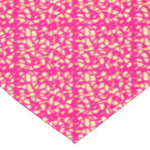 Diepe roze met kleine citroen- en roompatronen ero tafelkleed (Gekanteld)