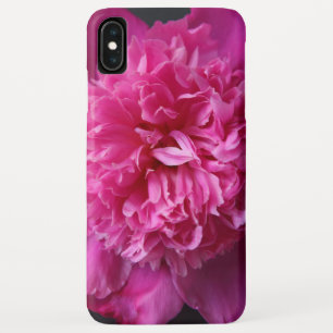 Diepe roze pony op zwarte iPhone / iPad-draagtas Case-Mate iPhone Case