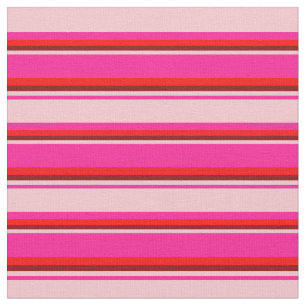 Diepe roze, roze, maroon- en rode lijnen stof