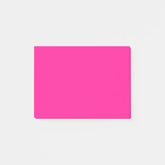 Diepe roze vaste kleur post-it® notes (Voorkant)