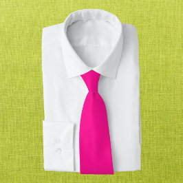 Diepe roze vaste kleur stropdas