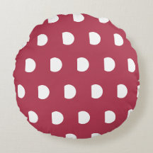 Diepe Roze Witte Geometrische Stippenpatroon
