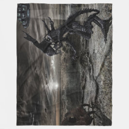 DIEPE RUIMTE DEMONEN FLEECE DEKEN