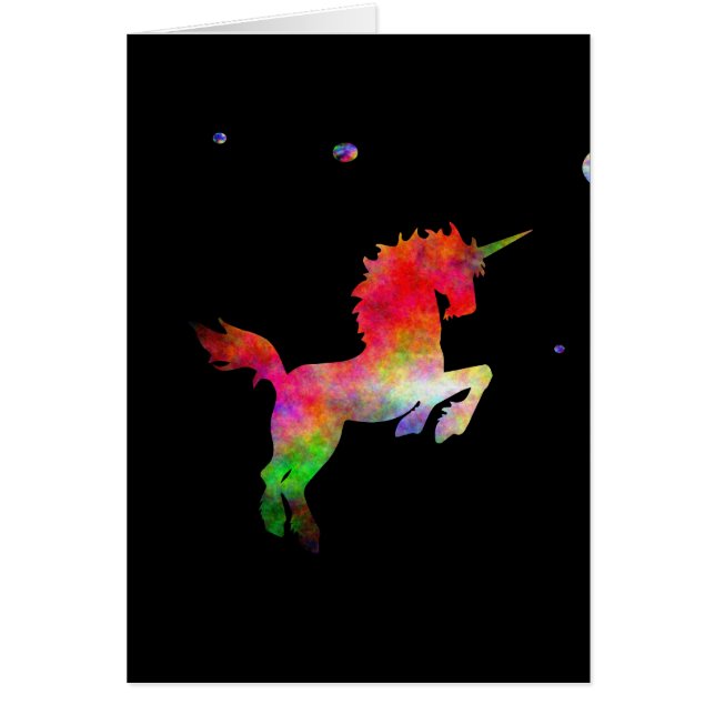 Diepe ruimte multi-hued Unicorn (Voorkant)