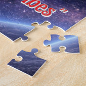 Diepe ruimte trillingen futuristisch ruimtevaartui legpuzzel