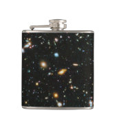 Diepe ruimtesterren en sterrenstelsels heupfles (Voorkant)