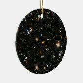 Diepe ruimtesterren en sterrenstelsels keramisch ornament (Rechts)
