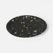 Diepe ruimtesterren en sterrenstelsels papieren bordje (Gekanteld)