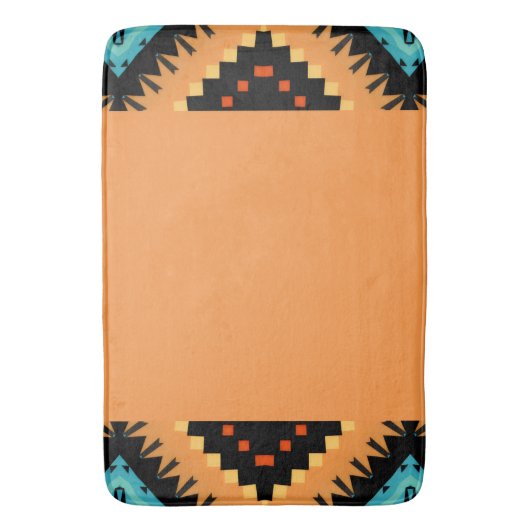 Diepe saffraan vet patroon 2 badmat (Voorkant Verticaal)