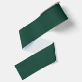 Diepe Smaragdgroene Festive Kerstkleur Grosgrain Lint (Achterkant)