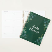 Diepe Smaragdgroene & Moderne Botanische Esthetiek Planner (Display)