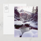 Diepe sneeuw bij Middle Emerald Pools Briefkaart (Voorkant / Achterkant)