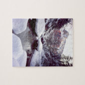 Diepe sneeuw bij Middle Emerald Pools Legpuzzel (Horizontaal)