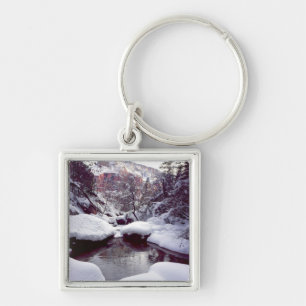 Diepe sneeuw in Middle Emerald Pools Sleutelhanger