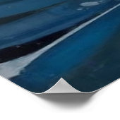 Diepe Teal Majesteit Poster (Hoek)