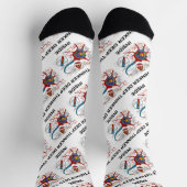 Diepe Thinker Inside Neuron Synapse Geek Attitude Sokken (Top)