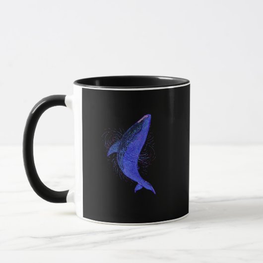 Diepe Uithoudingsvermogen Walvis – Poster Kunst Mok (Links)