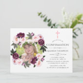 Diepe Velvet en roze bevestiging van de Struik Kaart (Staand voorkant)