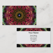 Diepe ventilator met bladeren visitekaartje (Voorkant / Achterkant)