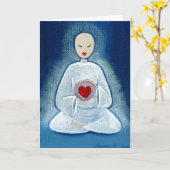 "Diepe Verlichting " Kaart (Gele Bloem)