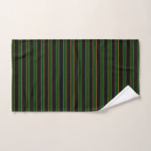 Diepe vintage gestreepte groene badhanddoeken bad handdoek (Handdoek)