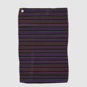 Diepe vintage gestreepte paarse golfhanddoek (Voorkant)