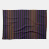 Diepe vintage gestreepte paarse keukenhanddoek (Horizontaal)