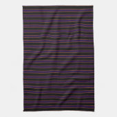 Diepe vintage gestreepte paarse keukenhanddoek (Verticaal)