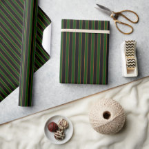 Diepe vintage gestreepte patroon inpakpapier rol