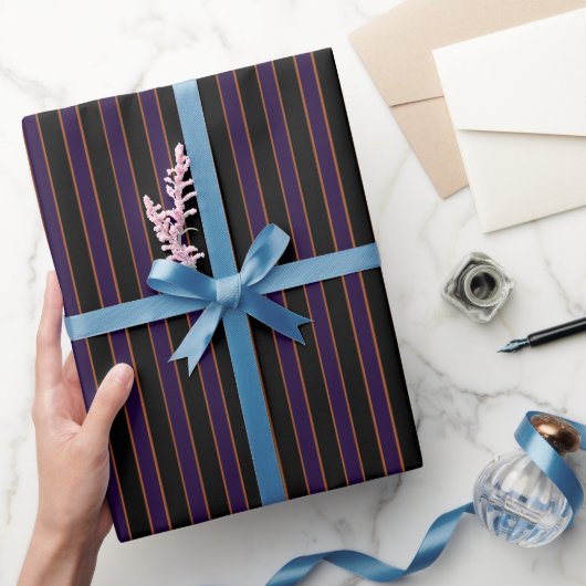 Diepe vintage gestreepte patroon inpakpapier rol (Geschenken)