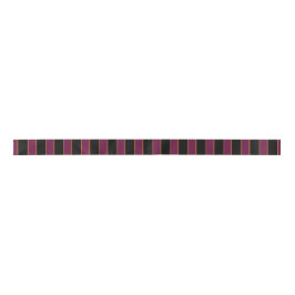 Diepe vintage gestreepte roze patroon satijnen lin lint