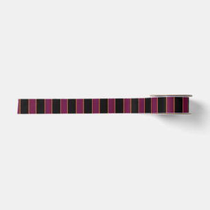 Diepe vintage gestreepte roze patroon satijnen lin lint