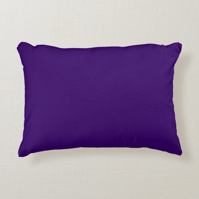 Diepe Violet Solid Color Accent Kussen (Voorkant)