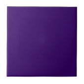 Diepe Violet Solid Color Tegeltje (Voorkant)