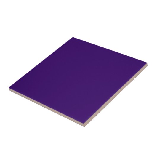 Diepe Violet Solid Color Tegeltje (Zijkant)