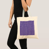 Diepe Violette Morgen Glorie Bloemenpatroon Tote Bag (Voorkant (product))