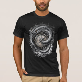 Diepe Water Nautical Tattoo Kunst T-shirt