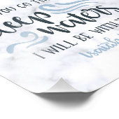 Diepe wateren | Aanmoediging van Bijbelse Verse Gi Foto Afdruk (Hoek)