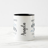 Diepe wateren | Aanmoediging van Bijbelse Verse Gi Tweekleurige Koffiemok (Center)